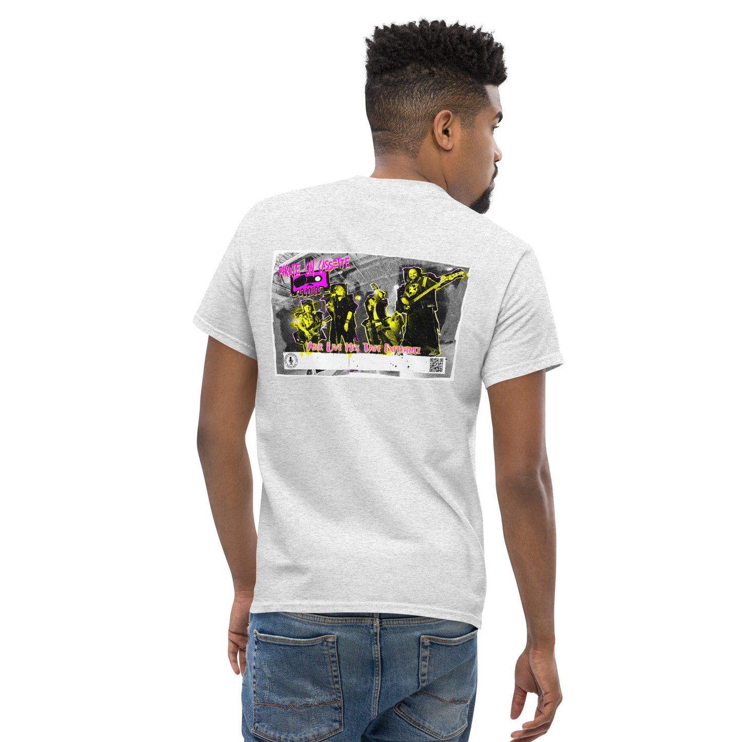 Pirate On Cassette Retro 80/90s Poster Tee