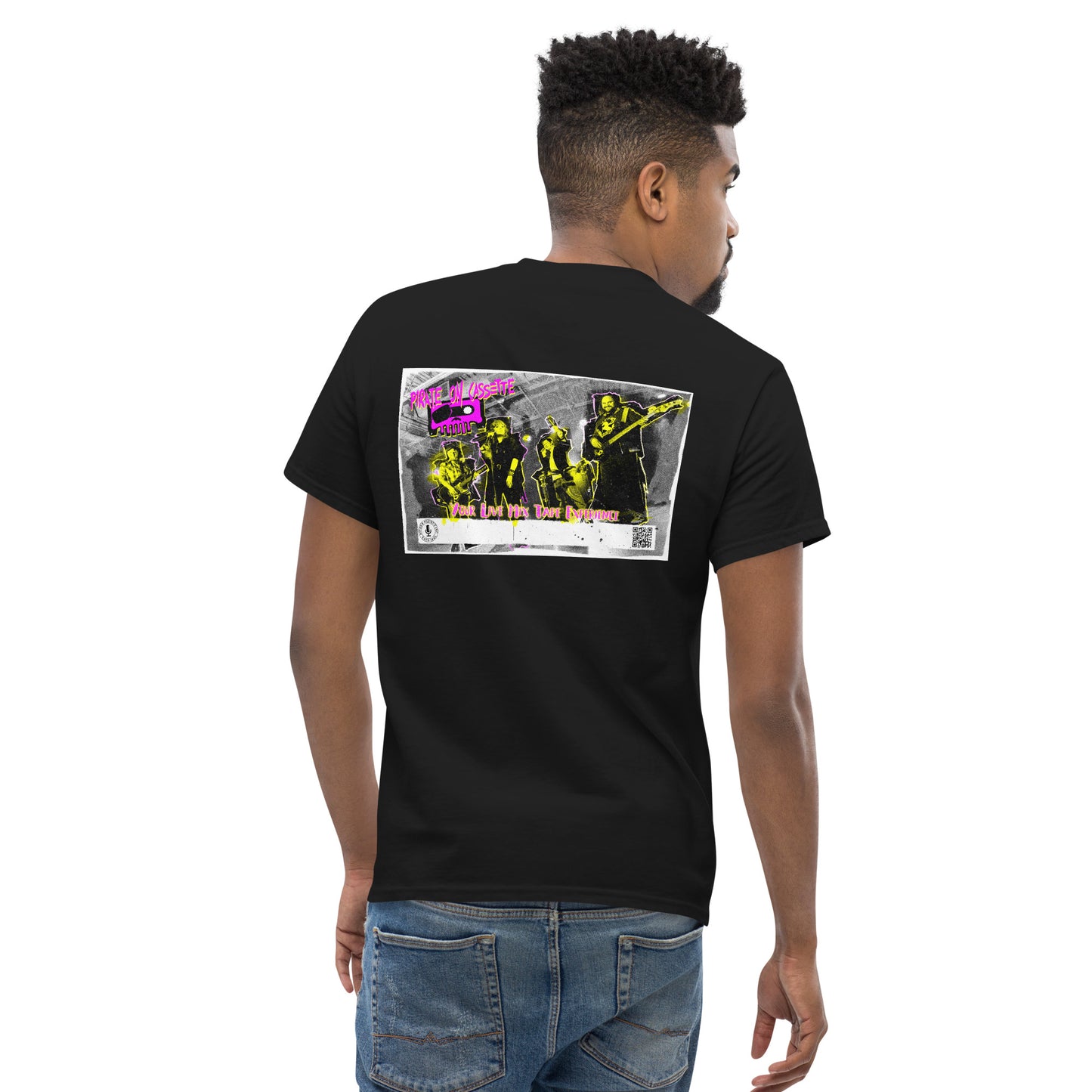 Pirate On Cassette Retro 80/90s Poster Tee