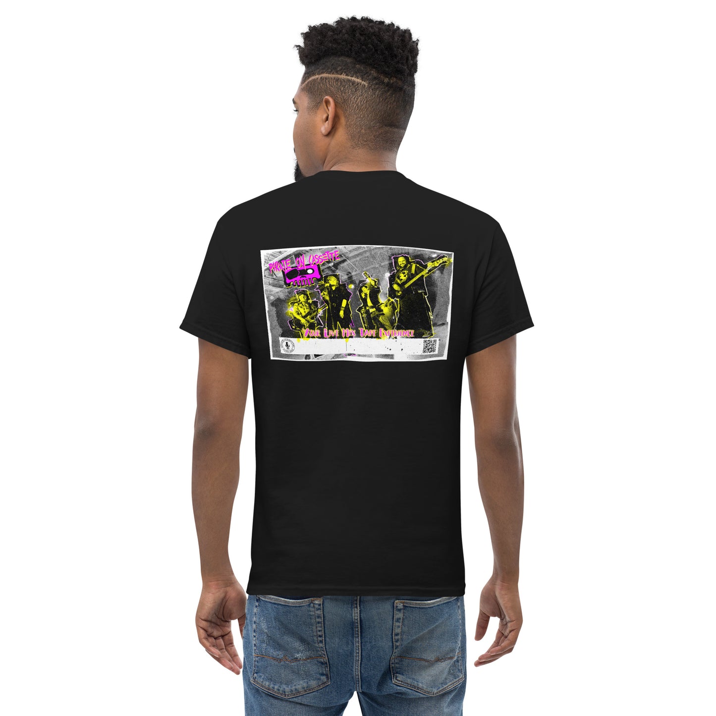 Pirate On Cassette Retro 80/90s Poster Tee