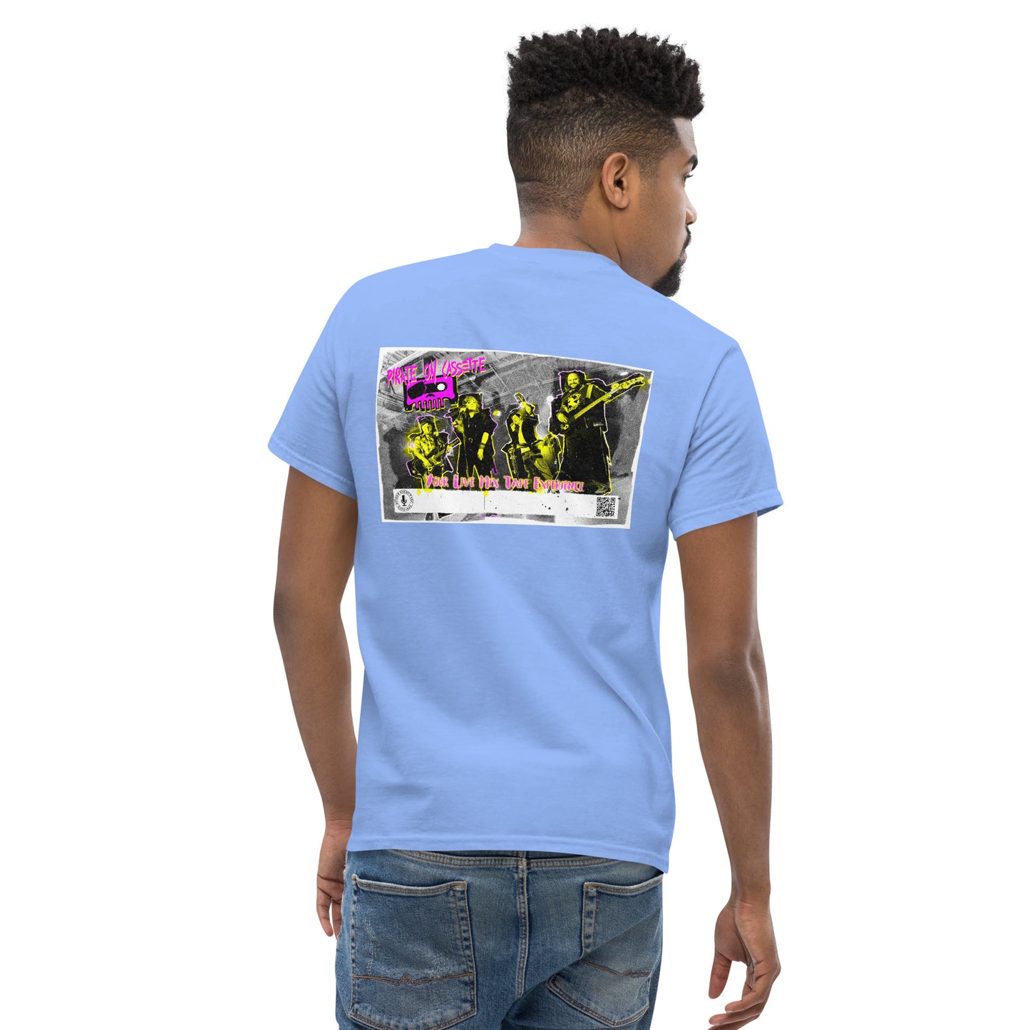Pirate On Cassette Retro 80/90s Poster Tee