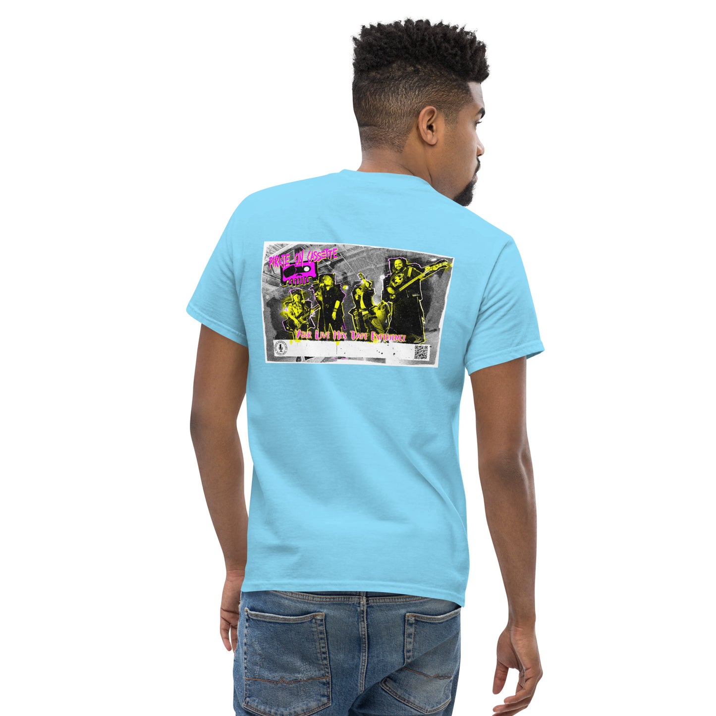 Pirate On Cassette Retro 80/90s Poster Tee