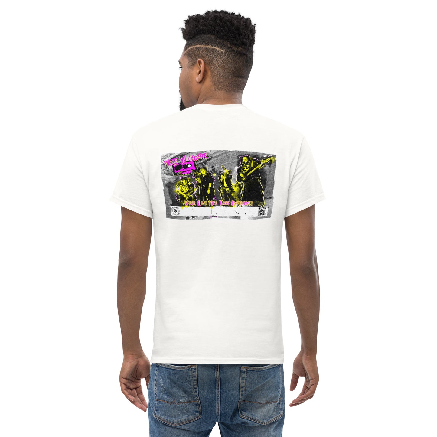 Pirate On Cassette Retro 80/90s Poster Tee