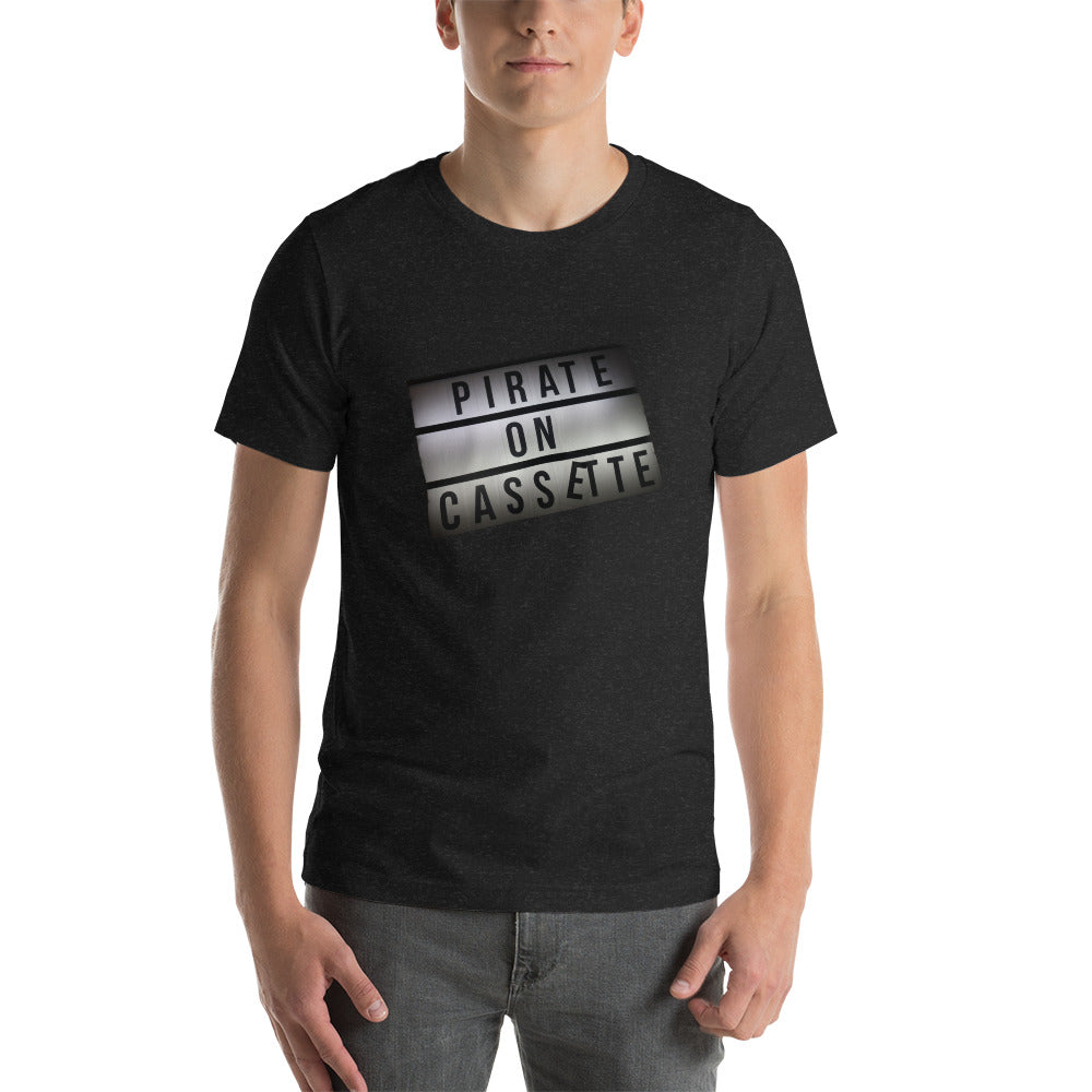 Pirate On Cassette Sign Unisex t-shirt