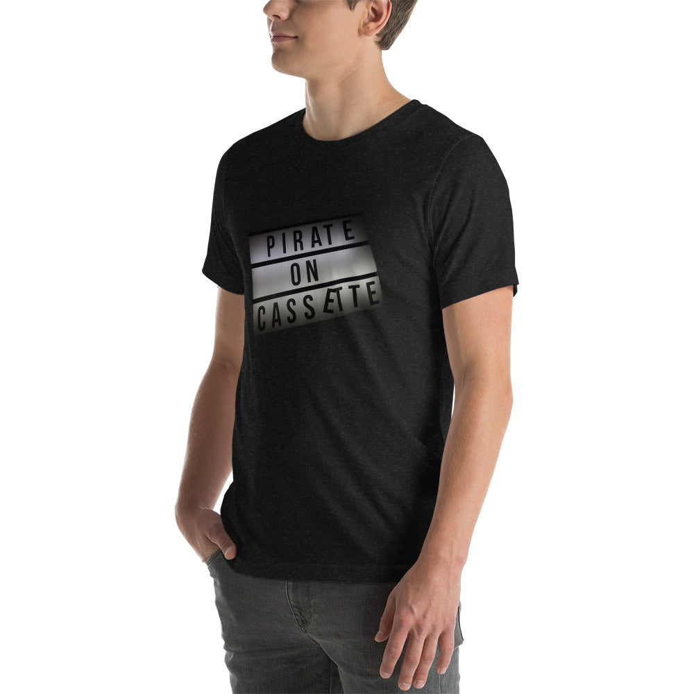 Pirate On Cassette Sign Unisex t-shirt