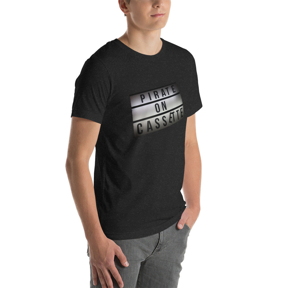 Pirate On Cassette Sign Unisex t-shirt