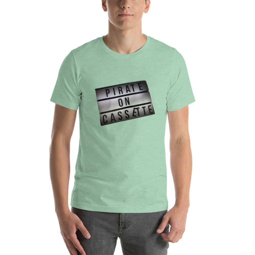 Pirate On Cassette Sign Unisex t-shirt