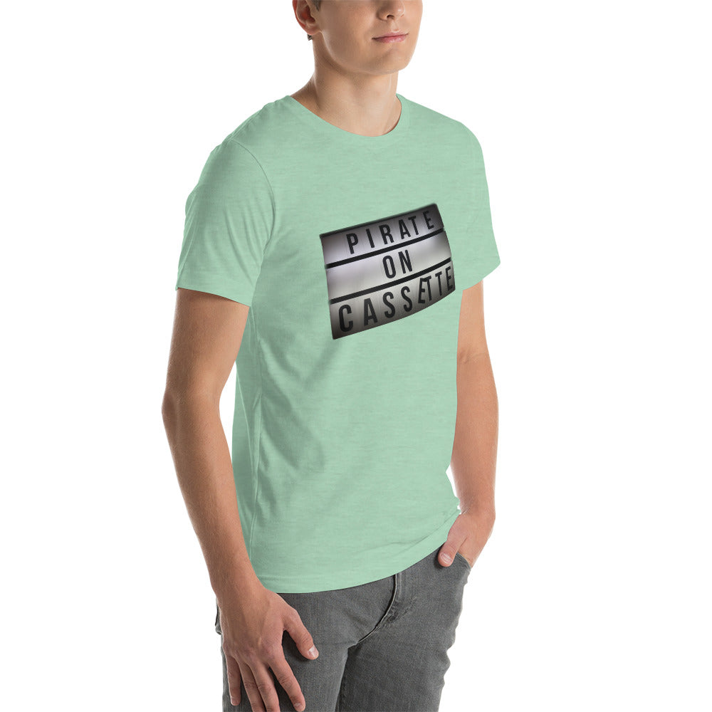 Pirate On Cassette Sign Unisex t-shirt