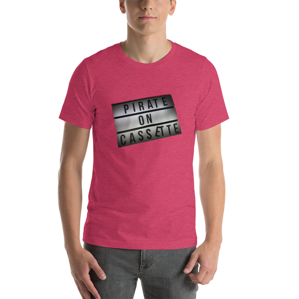Pirate On Cassette Sign Unisex t-shirt