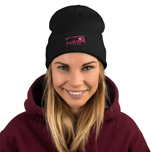 Pink Scalawag Embroidered Beanie